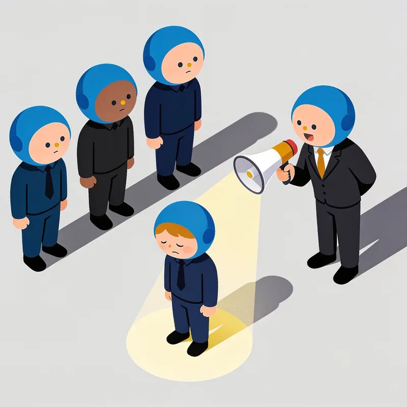 Illustration: Der Bloßsteller