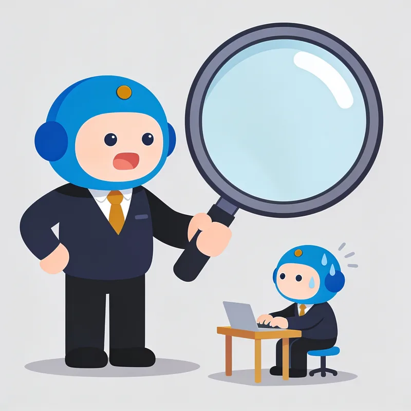 Illustration: Der Mikromanager